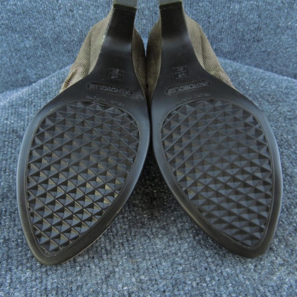 Aerosoles Jalapeno Women Ankle Boots Brown Fabric Zip Size 7.5 Medium - Picture 10 of 10